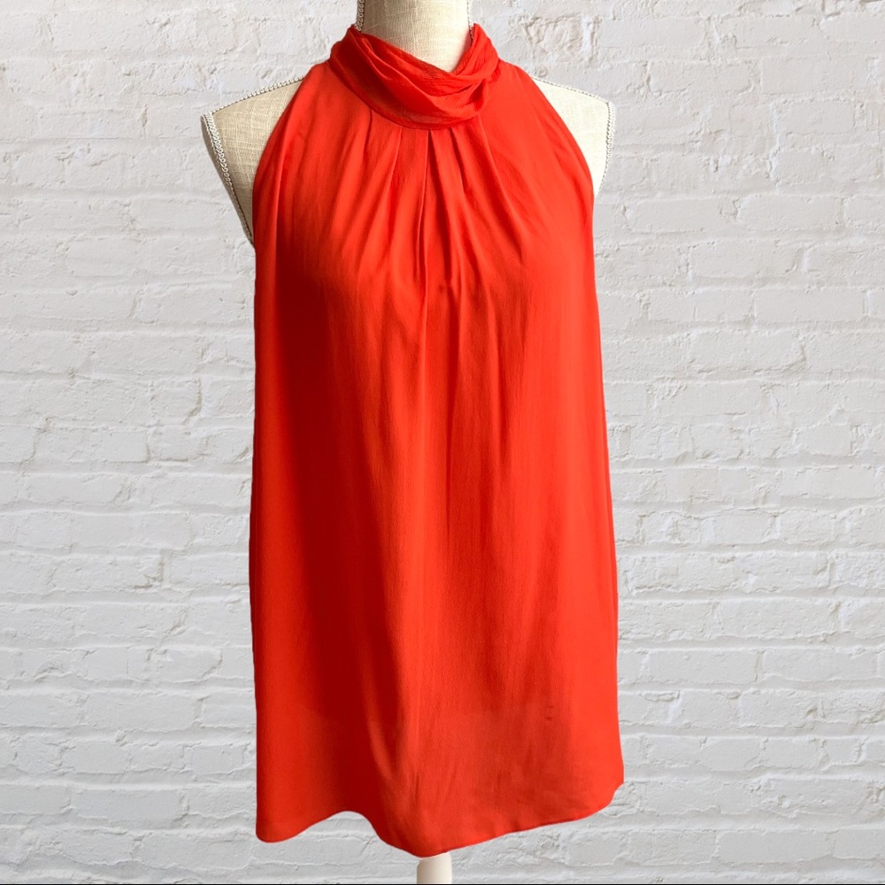 NWT Diane Von Furstenberg DVF Dove Halter Top Orange